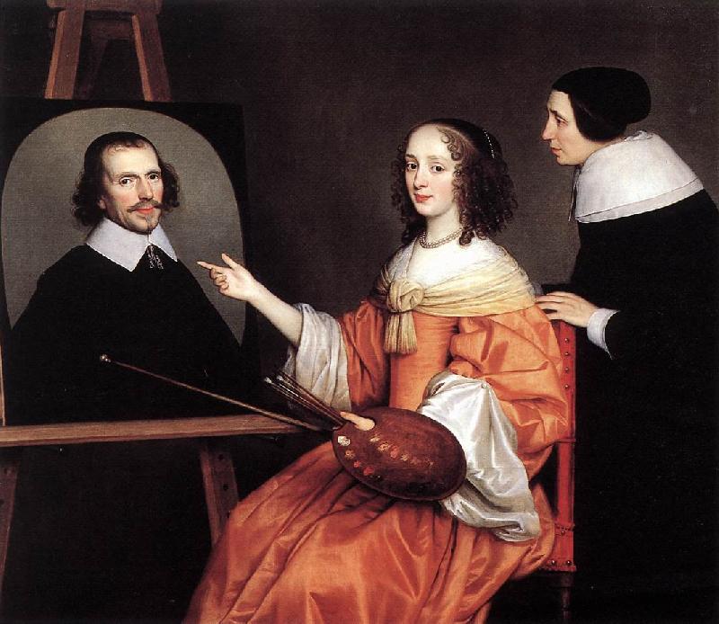 HONTHORST, Gerrit van Margareta Maria de Roodere and Her Parents sg